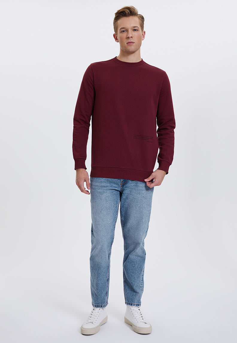 WMSLOGAN PLANT SWEAT in Cabernet - Sweatshirt - Westmark London EU(TR) Store Organik Pamuklu Sürdürülebilir Moda