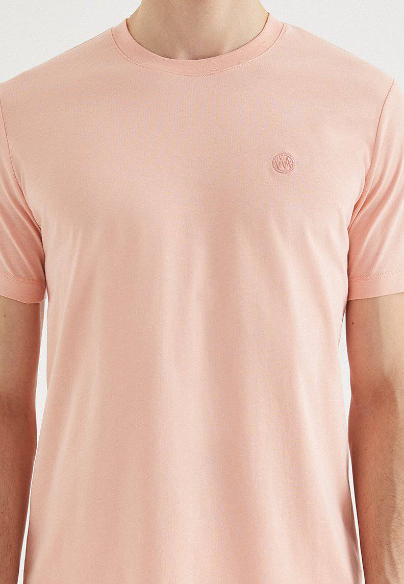 VITAL O-NECK TEE in Coral Cloud - T-Shirt - Westmark London EU(TR) Store Organik Pamuklu Sürdürülebilir Moda