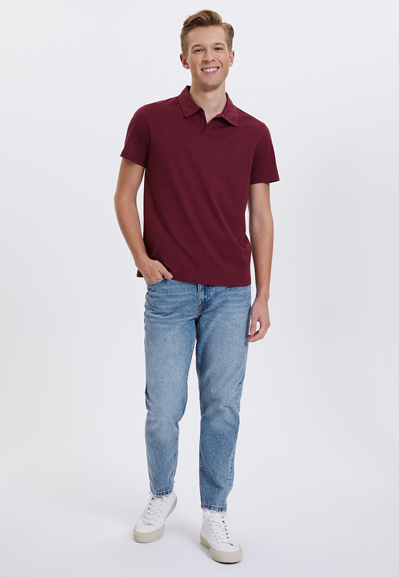 VITAL POLO in Cabernet - T-Shirt - Westmark London EU(TR) Store Organik Pamuklu Sürdürülebilir Moda
