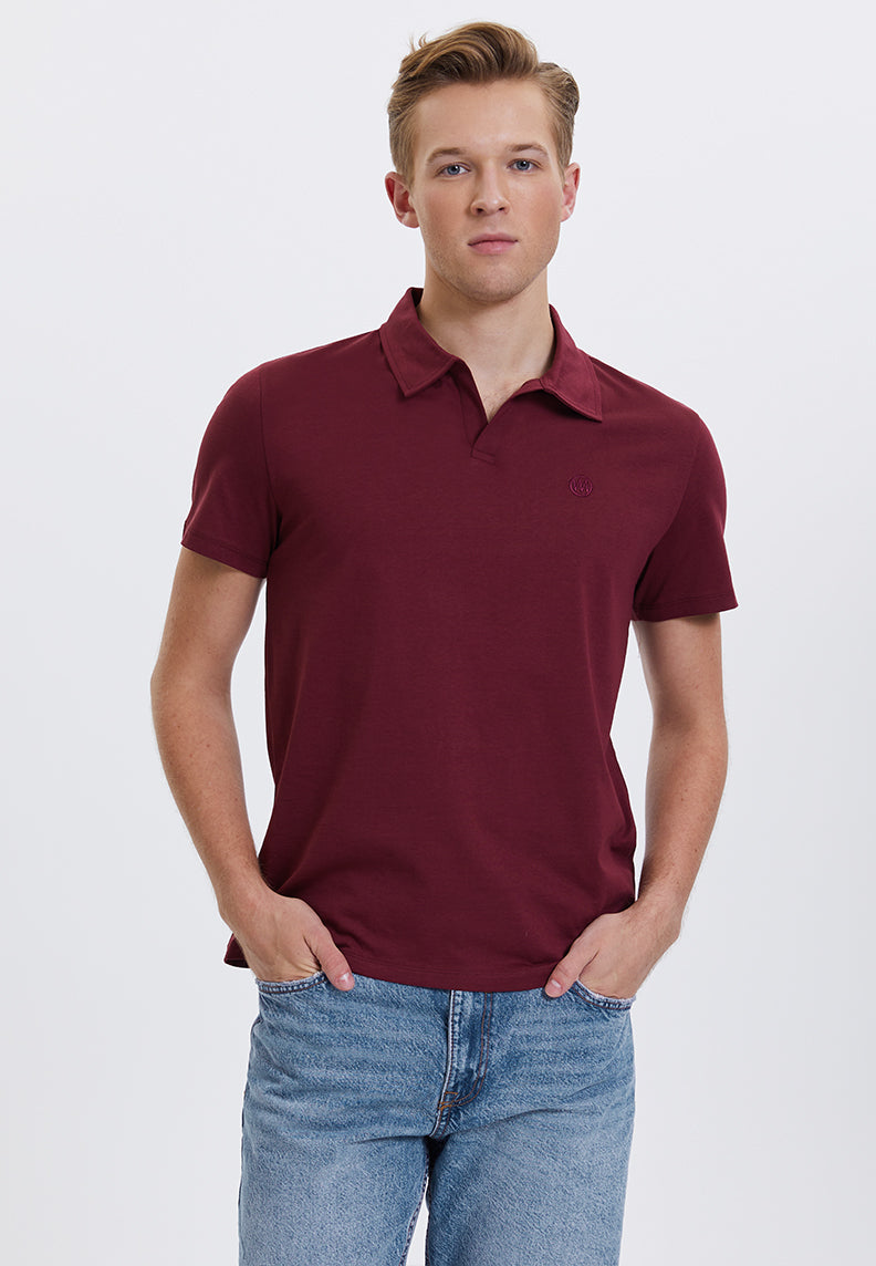 VITAL POLO in Cabernet - T-Shirt - Westmark London EU(TR) Store Organik Pamuklu Sürdürülebilir Moda