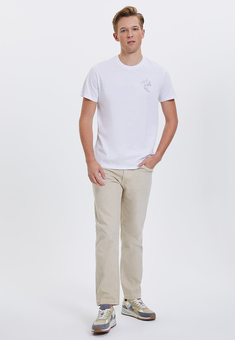 WMXMAS SANTA TEE in White - T-Shirt - Westmark London EU(TR) Store Organik Pamuklu Sürdürülebilir Moda