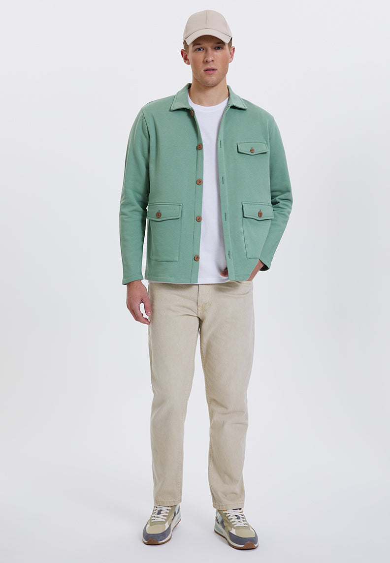 CORE OVERSHIRT in Hedge Green - Overshirt - Westmark London EU(TR) Store Organik Pamuklu Sürdürülebilir Moda