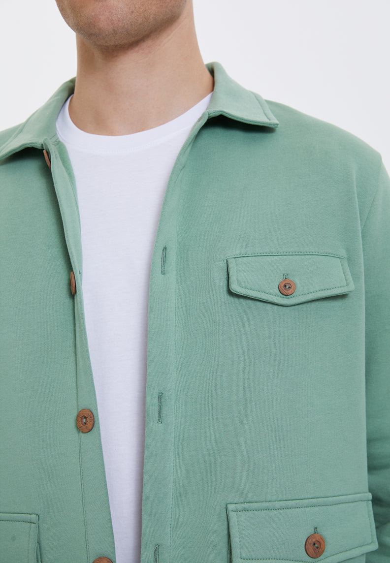 CORE OVERSHIRT in Hedge Green - Overshirt - Westmark London EU(TR) Store Organik Pamuklu Sürdürülebilir Moda