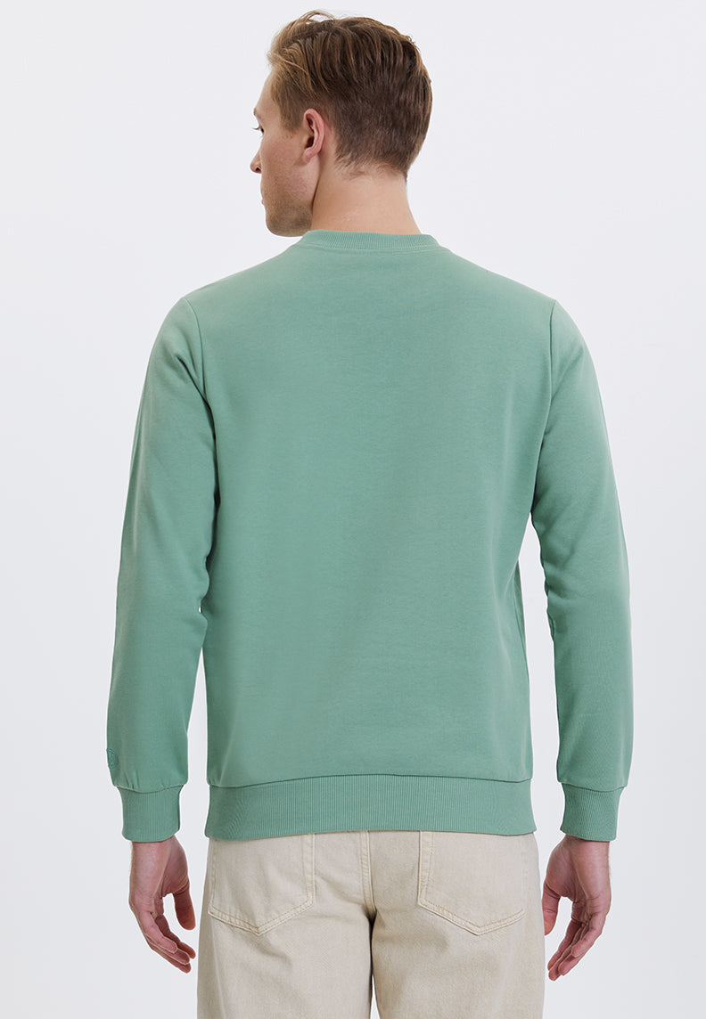WMXMAS DEER SWEAT in Hedge Green - Sweatshirt - Westmark London EU(TR) Store Organik Pamuklu Sürdürülebilir Moda
