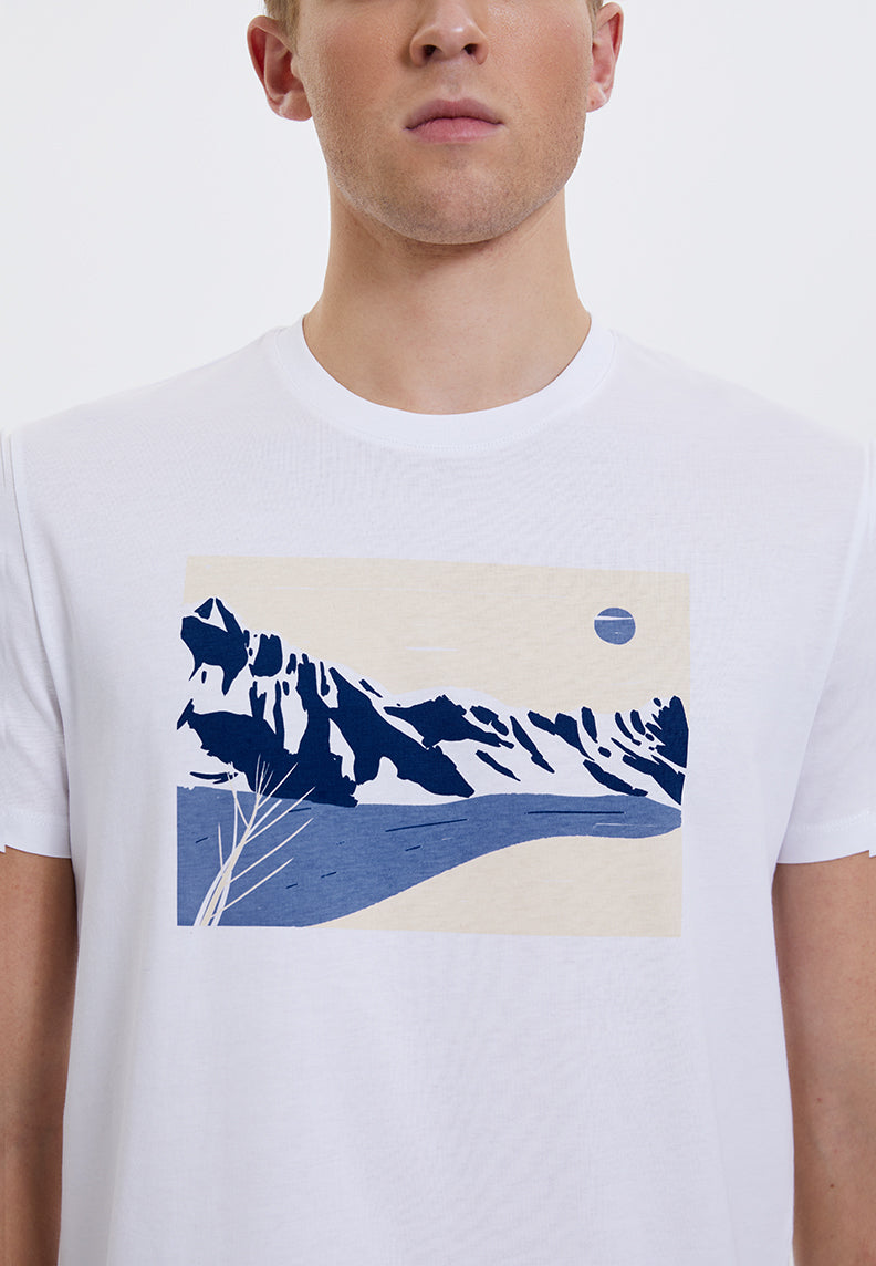 WMWINTER RIVER TEE in White - T-Shirt - Westmark London EU(TR) Store Organik Pamuklu Sürdürülebilir Moda