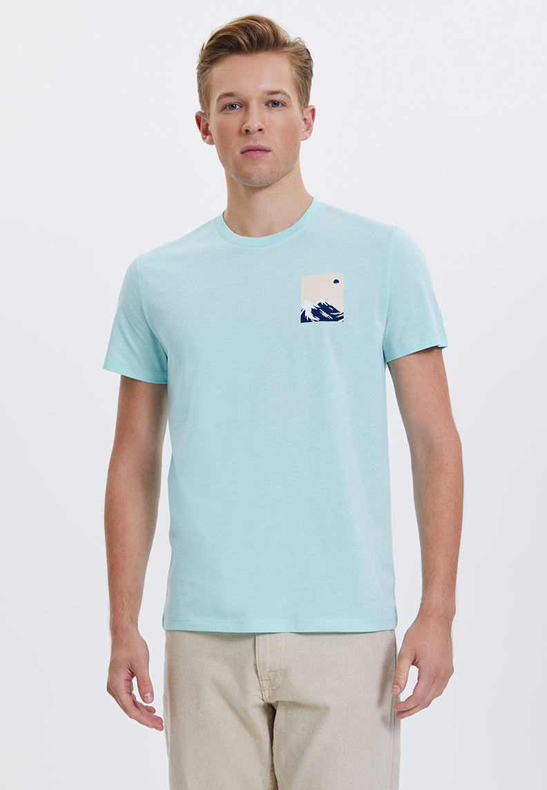 WMWINTER MOON TEE in Waterspout - T-Shirt - Westmark London EU(TR) Store Organik Pamuklu Sürdürülebilir Moda