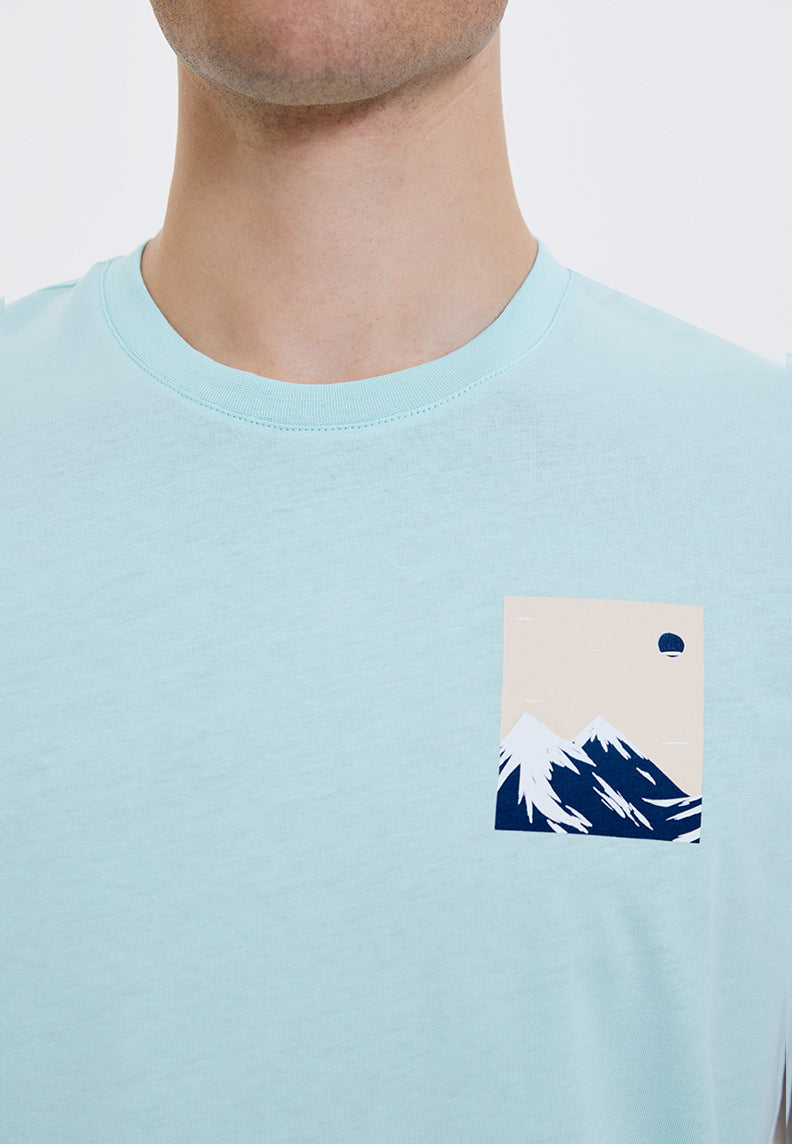 WMWINTER MOON TEE in Waterspout - T-Shirt - Westmark London EU(TR) Store Organik Pamuklu Sürdürülebilir Moda