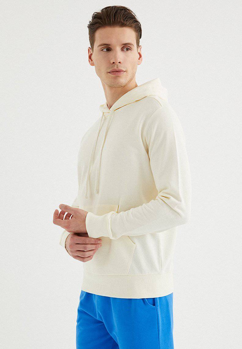 CORE HOODIE w/POCKET in Vanilla Ice - Sweatshirt - Westmark London EU(TR) Store Organik Pamuklu Sürdürülebilir Moda