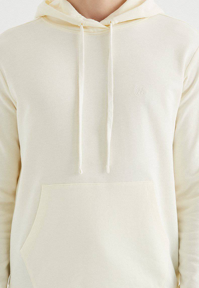 CORE HOODIE w/POCKET in Vanilla Ice - Sweatshirt - Westmark London EU(TR) Store Organik Pamuklu Sürdürülebilir Moda