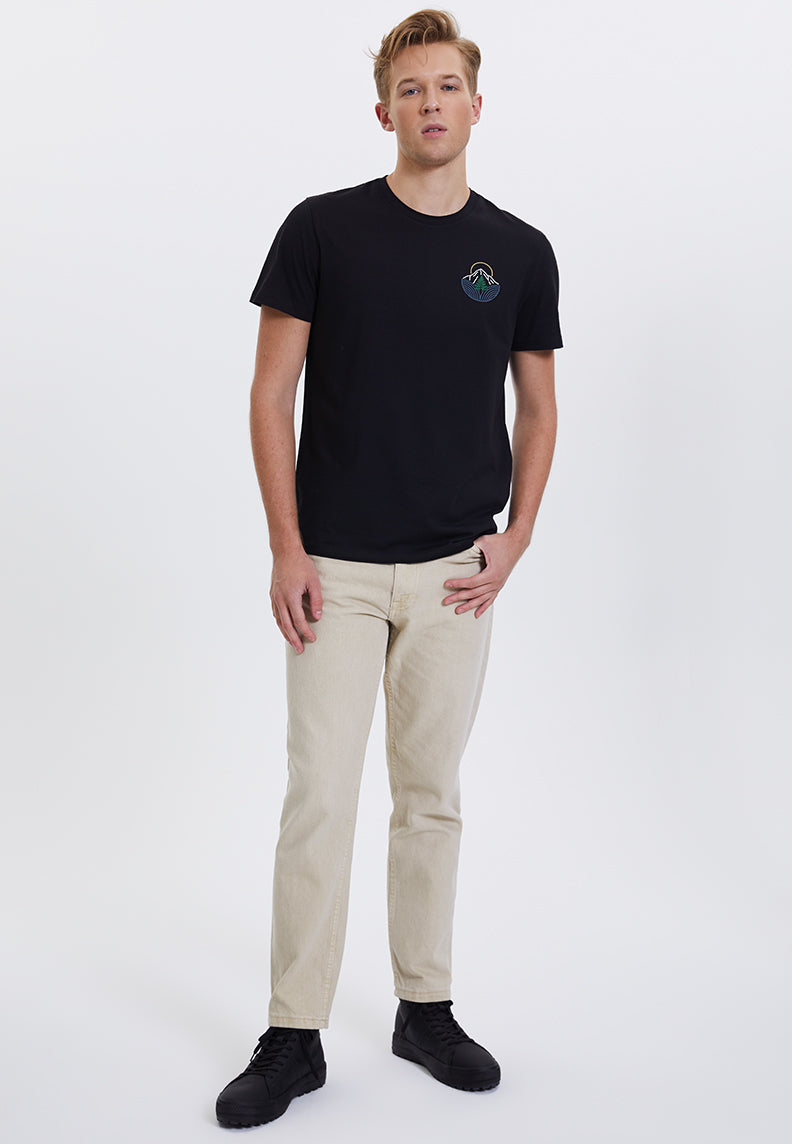 WMLINE MOUNTAIN TEE in Black - T-Shirt - Westmark London EU(TR) Store Organik Pamuklu Sürdürülebilir Moda