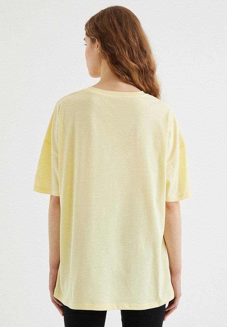 WATERCOLOUR LEAF OVERSIZE TEE - T-Shirt - Westmark London EU(TR) Store Organik Pamuklu Sürdürülebilir Moda