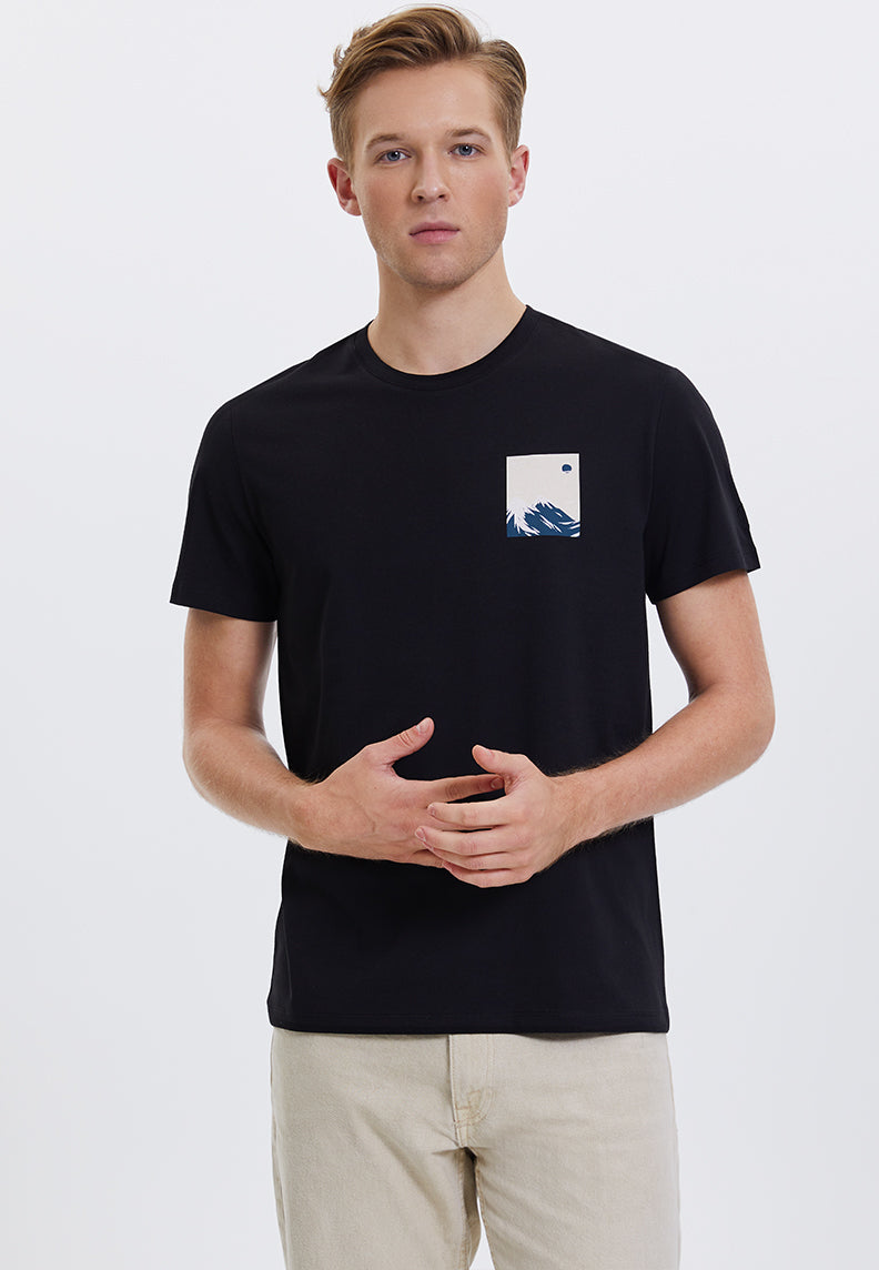 WMWINTER MOON TEE in Black - T-Shirt - Westmark London EU(TR) Store Organik Pamuklu Sürdürülebilir Moda