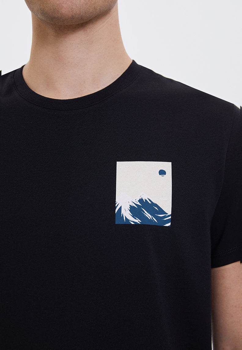 WMWINTER MOON TEE in Black - T-Shirt - Westmark London EU(TR) Store Organik Pamuklu Sürdürülebilir Moda