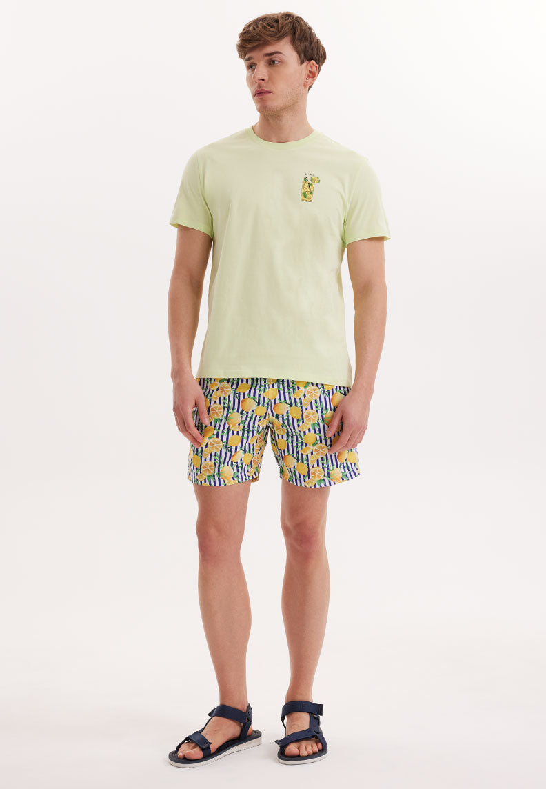 WMCOCKTAIL MOJITO TEE in Butterfly - T-Shirt - Westmark London EU(TR) Store Organik Pamuklu Sürdürülebilir Moda