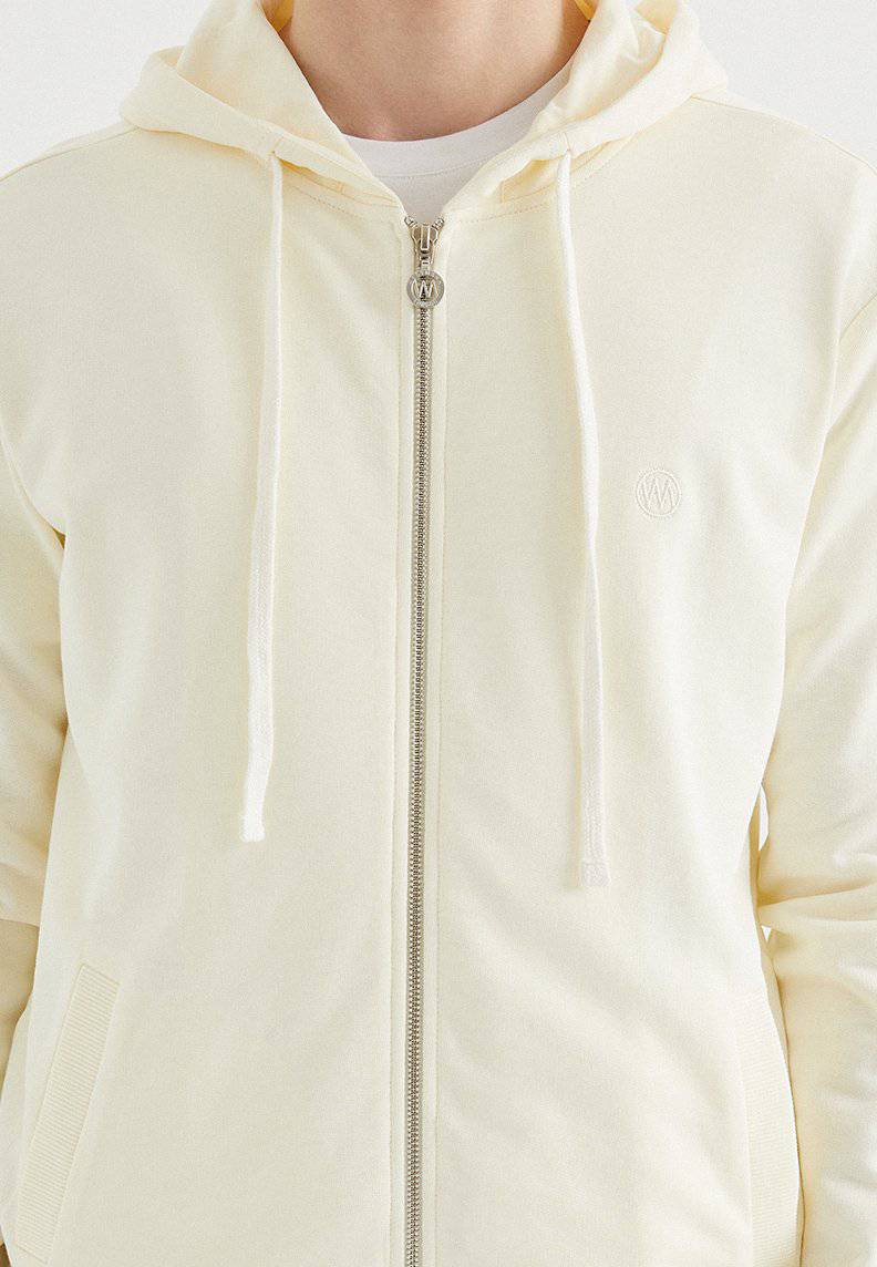 CORE ZIP HOODIE in Vanilla Ice - Sweatshirt - Westmark London EU(TR) Store Organik Pamuklu Sürdürülebilir Moda