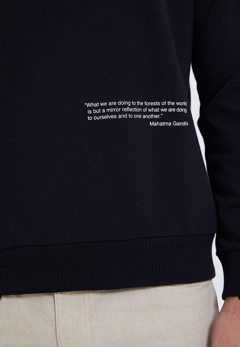 WMSLOGAN PLANT SWEAT in Black – Sweatshirt - Westmark London EU(TR) Store Organik Pamuklu Sürdürülebilir Moda