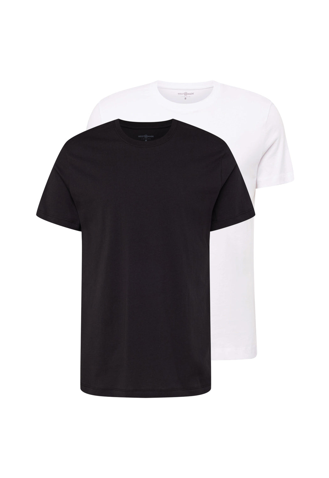 Siyah ve Beyaz 2li Bisiklet Yaka Regular Fit Pamuklu Erkek T-Shirt DANIEL - T-Shirt - Westmark London EU(TR) Store Organik Pamuklu Sürdürülebilir Moda