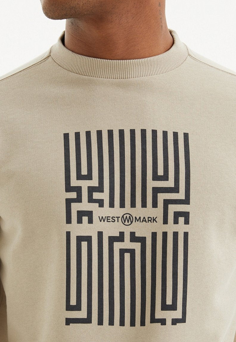 LABYRINTH SWEAT - Sweatshirt - Westmark London EU(TR) Store Organik Pamuklu Sürdürülebilir Moda