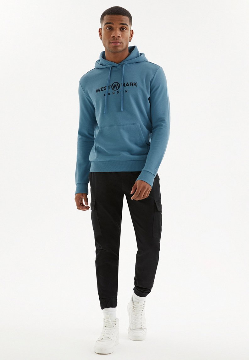 SIGNATURE HOODIE w/POCKET in Aegean Blue - Sweatshirt - Westmark London EU(TR) Store Organik Pamuklu Sürdürülebilir Moda