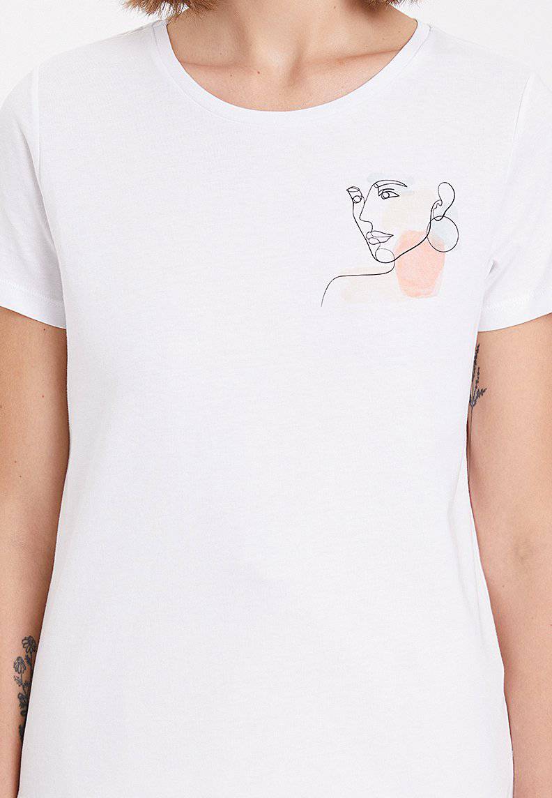 WATERCOLOUR GIRL TEE - T-Shirt - Westmark London EU(TR) Store Organik Pamuklu Sürdürülebilir Moda
