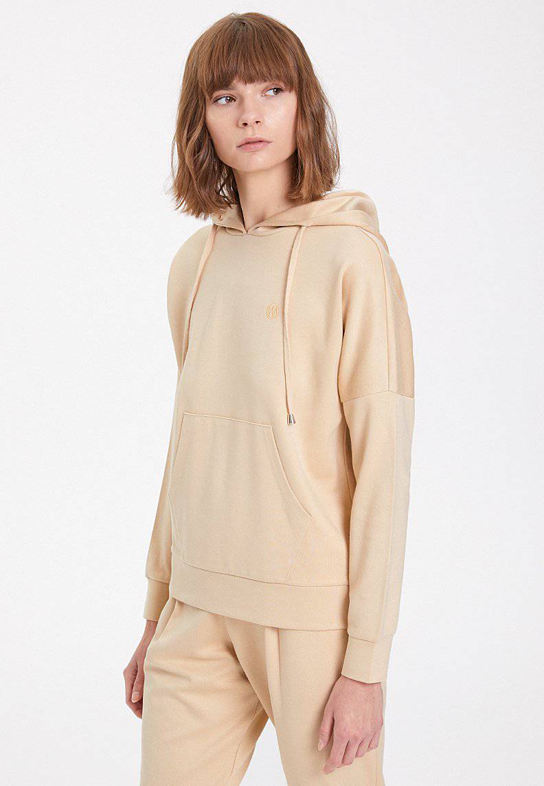 ESSENTIALS RELAXED HOODIE in Semolina - Sweatshirt - Westmark London EU(TR) Store Organik Pamuklu Sürdürülebilir Moda