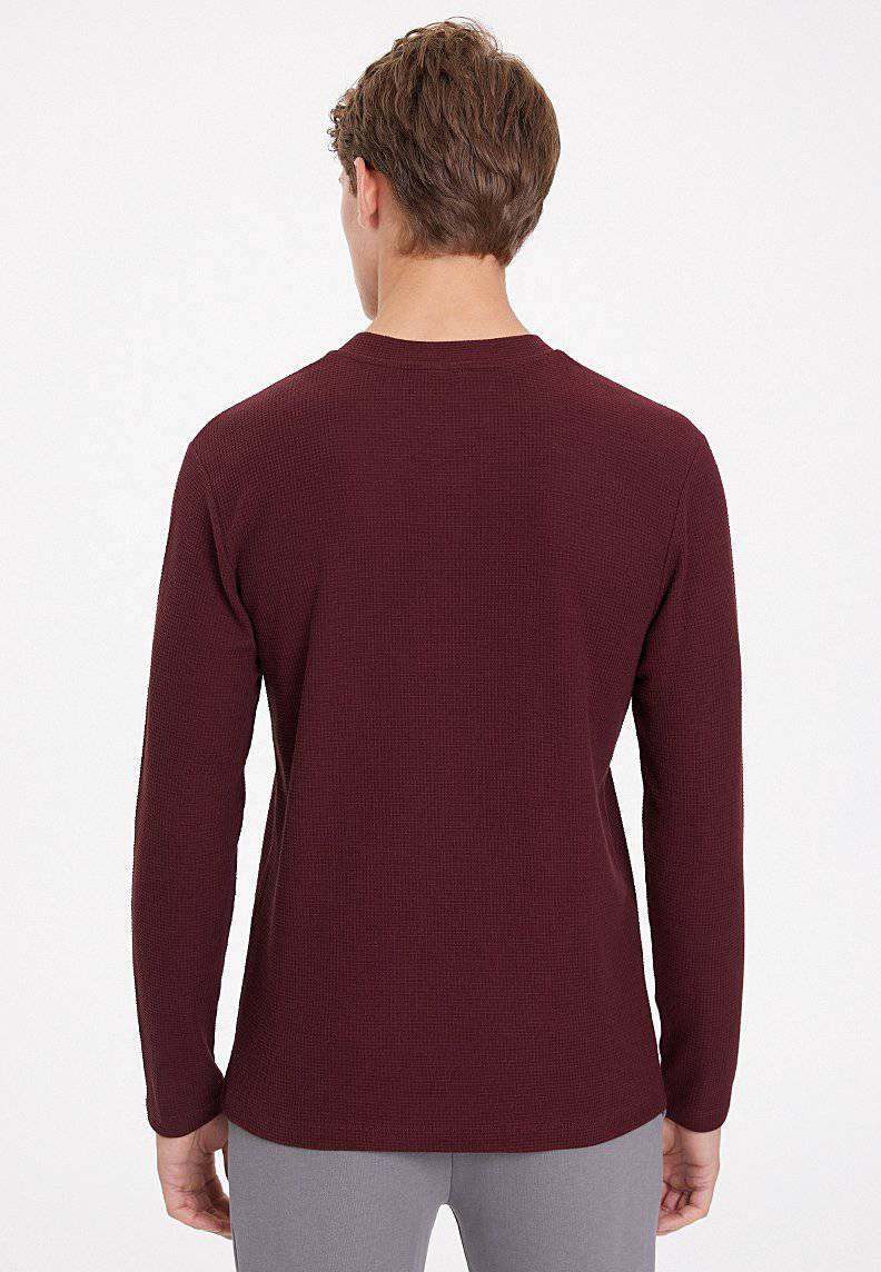 ESSENTIALS LONG SLEEVE HENLEY in Port Royale - T-Shirt - Westmark London EU(TR) Store Organik Pamuklu Sürdürülebilir Moda