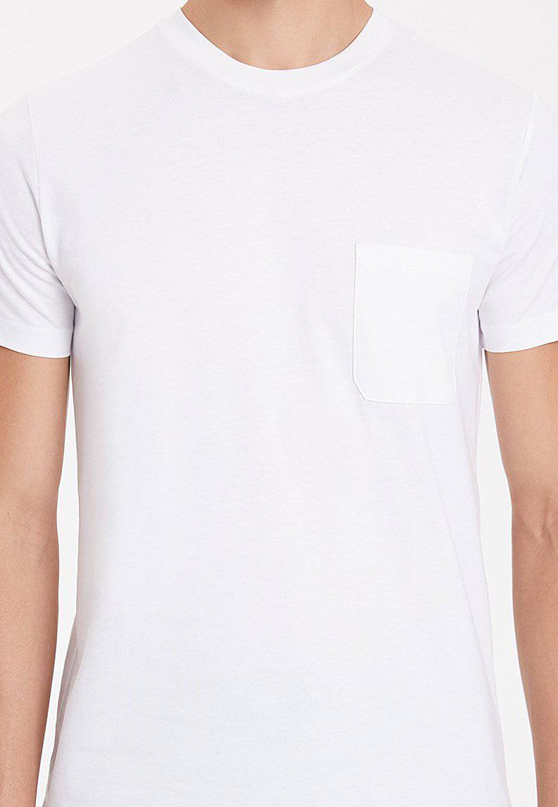 ESSENTIALS TEE W/POCKET in White - T-Shirt - Westmark London EU(TR) Store Organik Pamuklu Sürdürülebilir Moda