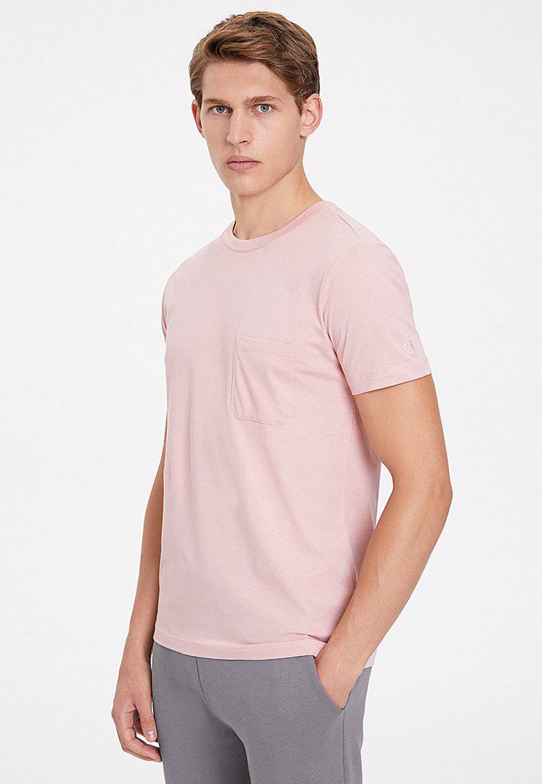 ESSENTIALS TEE W/POCKET in Misty Rose - T-Shirt - Westmark London EU(TR) Store Organik Pamuklu Sürdürülebilir Moda