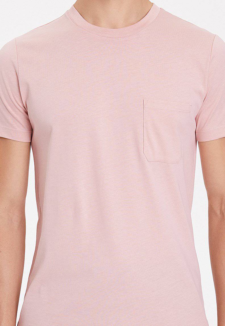 ESSENTIALS TEE W/POCKET in Misty Rose - T-Shirt - Westmark London EU(TR) Store Organik Pamuklu Sürdürülebilir Moda
