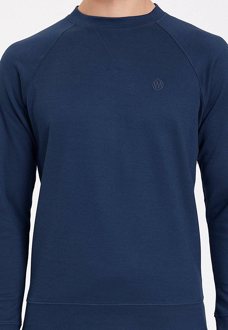 ESSENTIALS REGLAN SLEEVE SWEAT in Dress Blues - Sweatshirt - Westmark London EU(TR) Store Organik Pamuklu Sürdürülebilir Moda