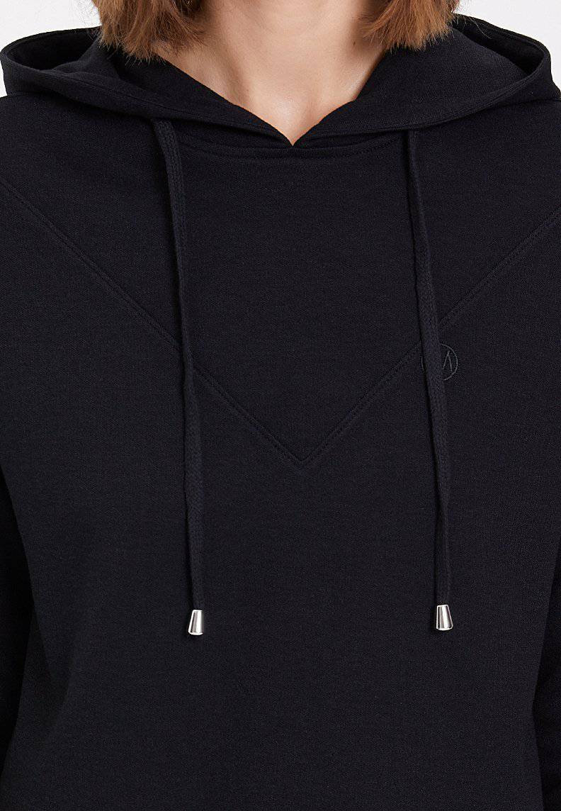 ESSENTIALS CROPPED HOODIE in Black - Sweatshirt - Westmark London EU(TR) Store Organik Pamuklu Sürdürülebilir Moda