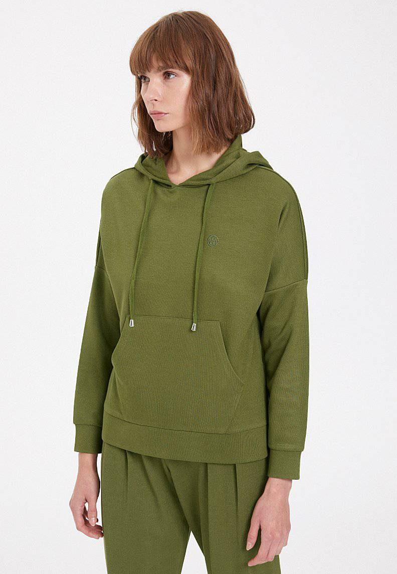 ESSENTIALS RELAXED HOODIE in Capulet Olive - Sweatshirt - Westmark London EU(TR) Store Organik Pamuklu Sürdürülebilir Moda