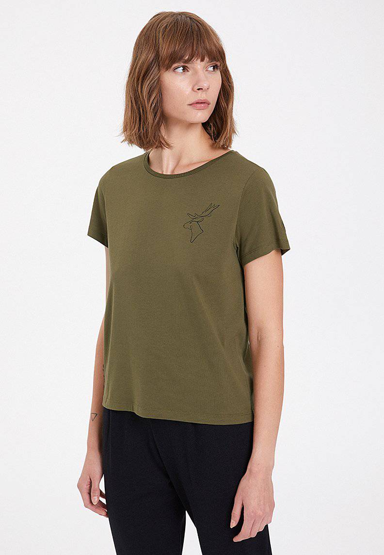 WINTER DEER TEE - T-Shirt - Westmark London EU(TR) Store Organik Pamuklu Sürdürülebilir Moda
