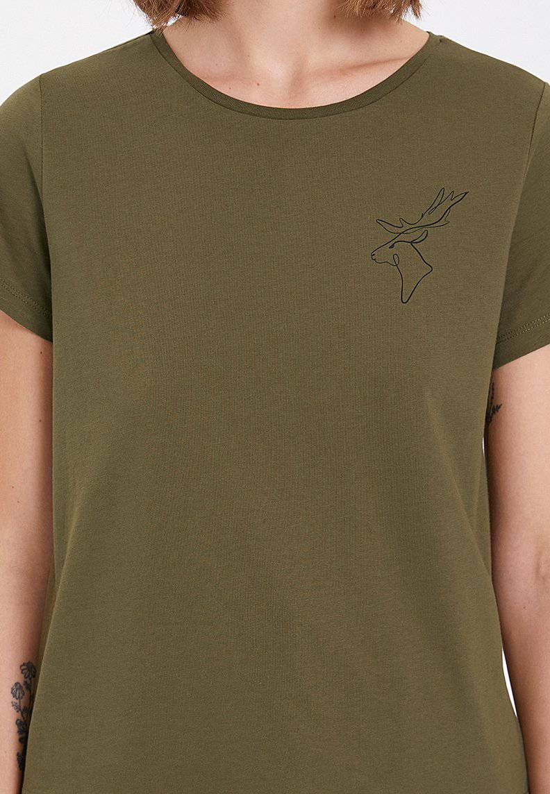 WINTER DEER TEE - T-Shirt - Westmark London EU(TR) Store Organik Pamuklu Sürdürülebilir Moda
