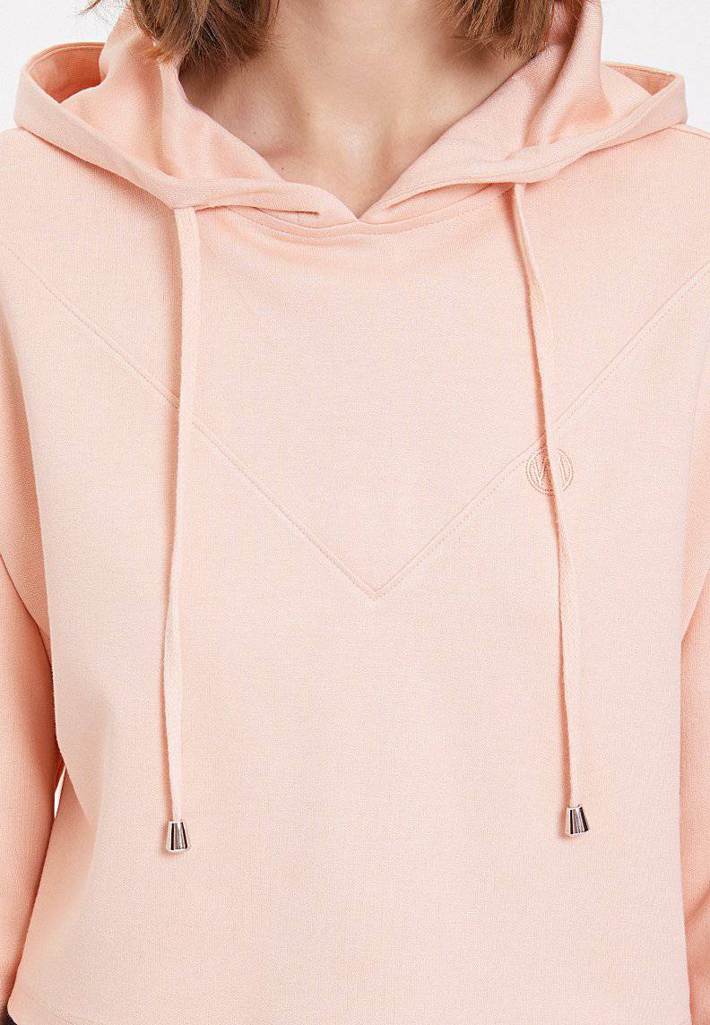 ESSENTIALS CROPPED HOODIE in Peachy Keen - Sweatshirt - Westmark London EU(TR) Store Organik Pamuklu Sürdürülebilir Moda