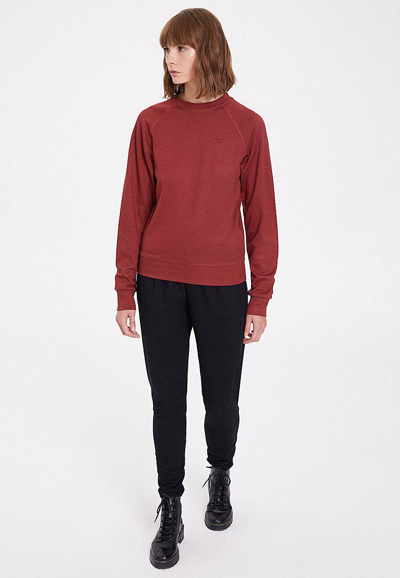 ESSENTIALS REGLAN SLEEVE SWEAT in Spiced Apple - Sweatshirt - Westmark London EU(TR) Store Organik Pamuklu Sürdürülebilir Moda