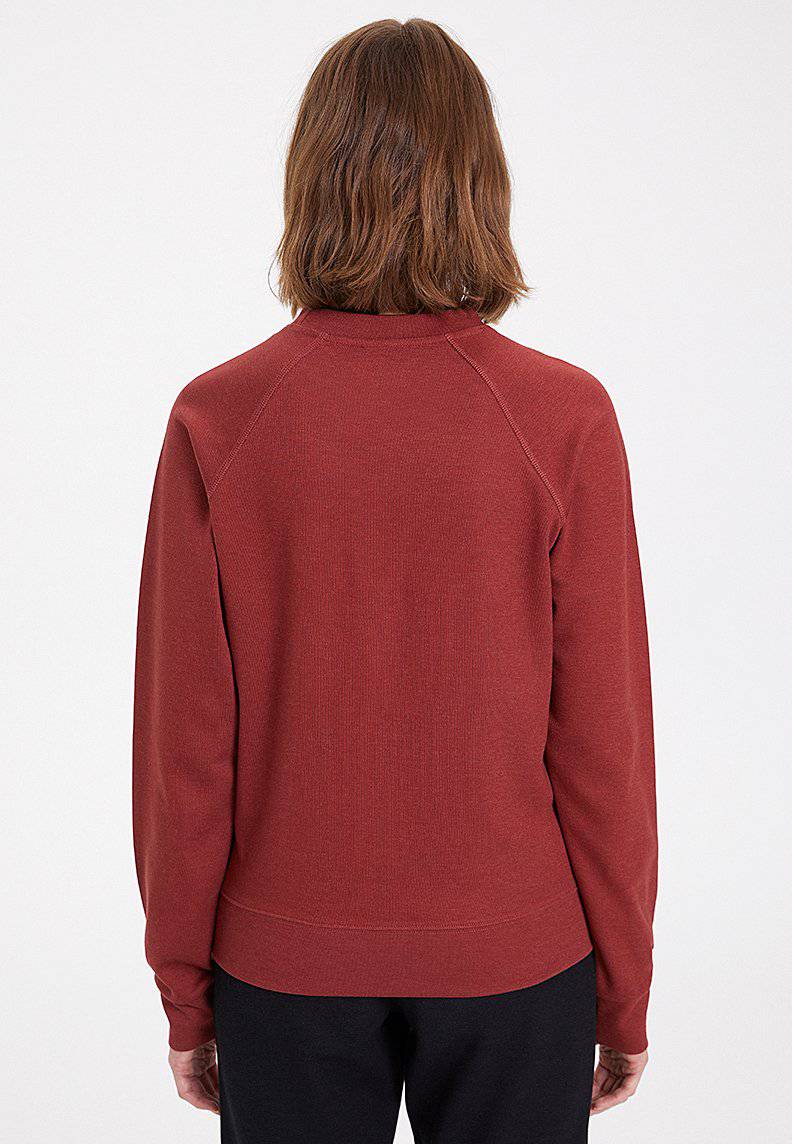 ESSENTIALS REGLAN SLEEVE SWEAT in Spiced Apple - Sweatshirt - Westmark London EU(TR) Store Organik Pamuklu Sürdürülebilir Moda