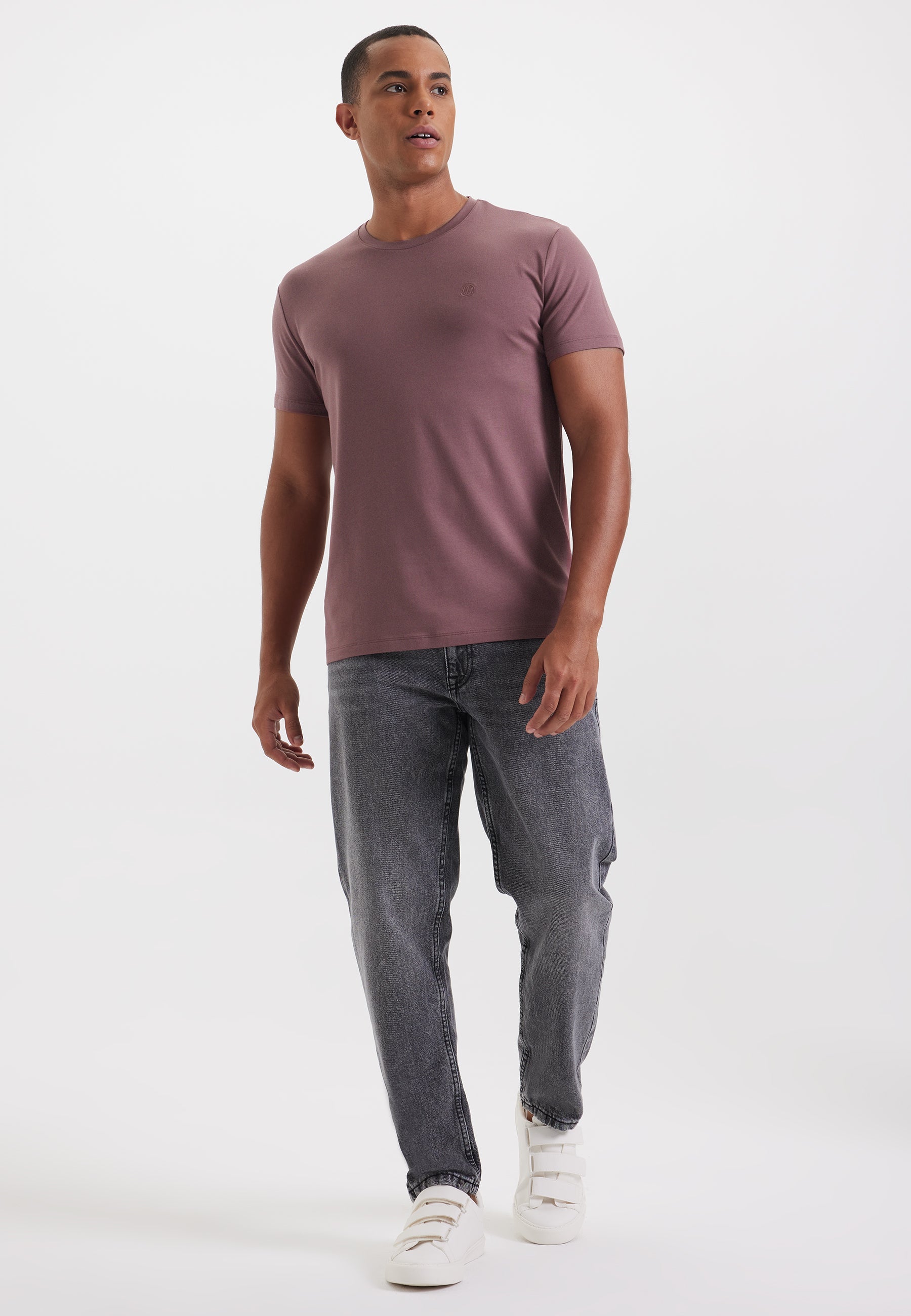 Kırmızı Bisiklet Yaka Regular Fit Modal Pamuk Karışımlı Basic Erkek T-Shirt PARKER - T-Shirt - Westmark London EU(TR) Store Organik Pamuklu Sürdürülebilir Moda