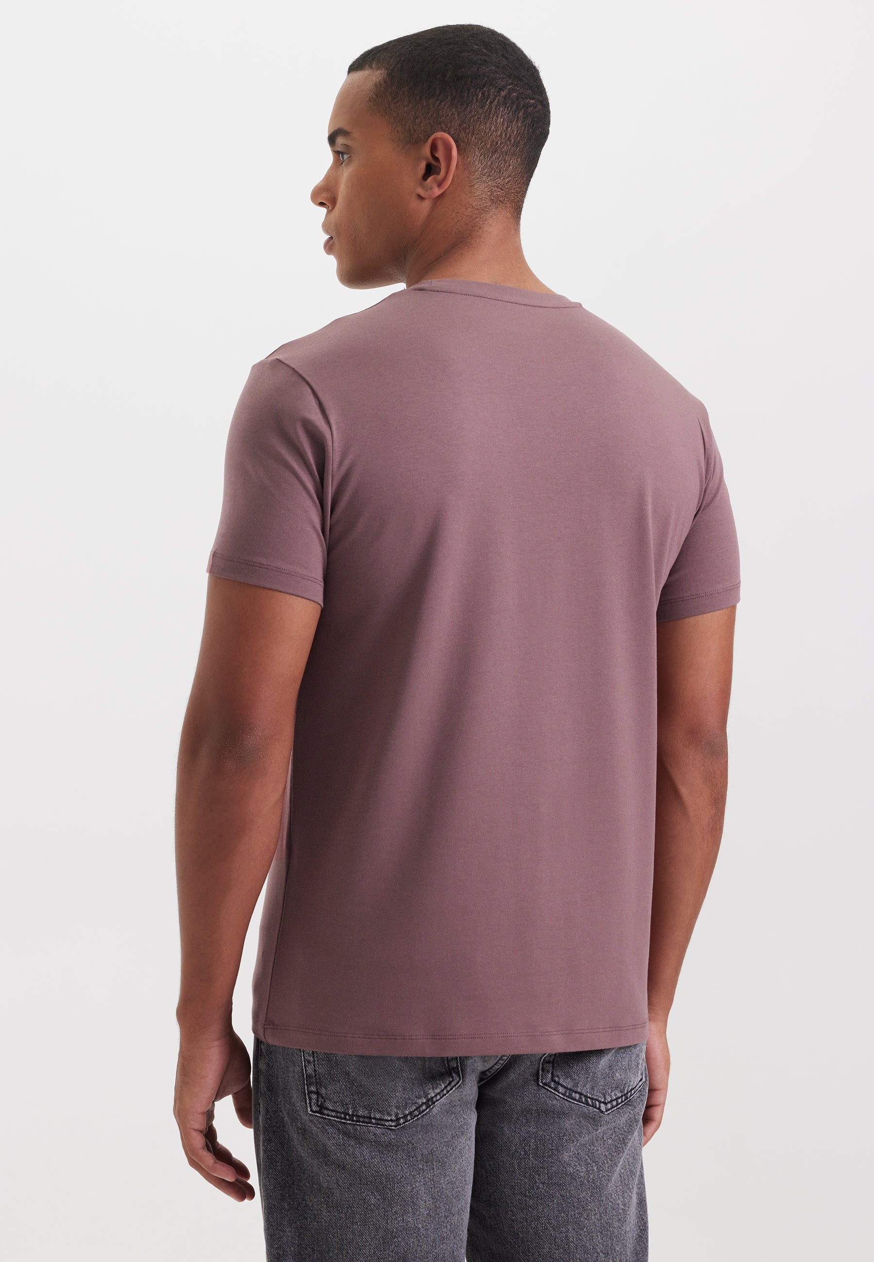 Kırmızı Bisiklet Yaka Regular Fit Modal Pamuk Karışımlı Basic Erkek T-Shirt PARKER - T-Shirt - Westmark London EU(TR) Store Organik Pamuklu Sürdürülebilir Moda