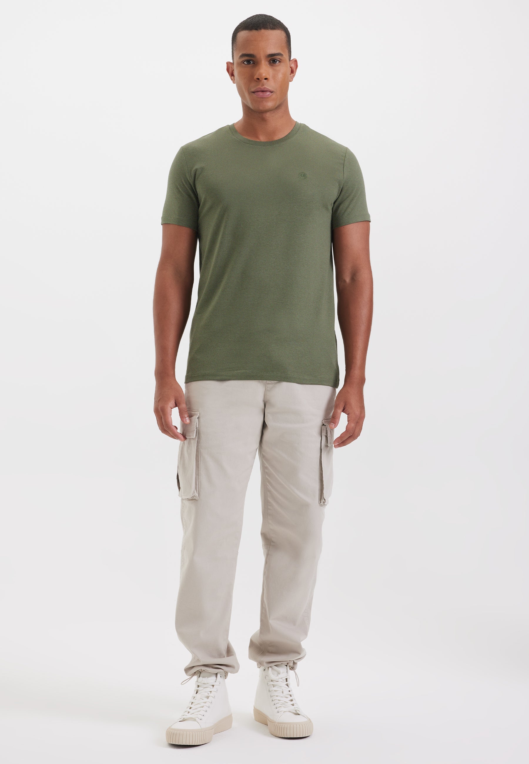 Açık Gri Bisiklet Yaka Regular Fit Modal Pamuk Karışımlı Basic Erkek T-Shirt PARKER - T-Shirt - Westmark London EU(TR) Store Organik Pamuklu Sürdürülebilir Moda