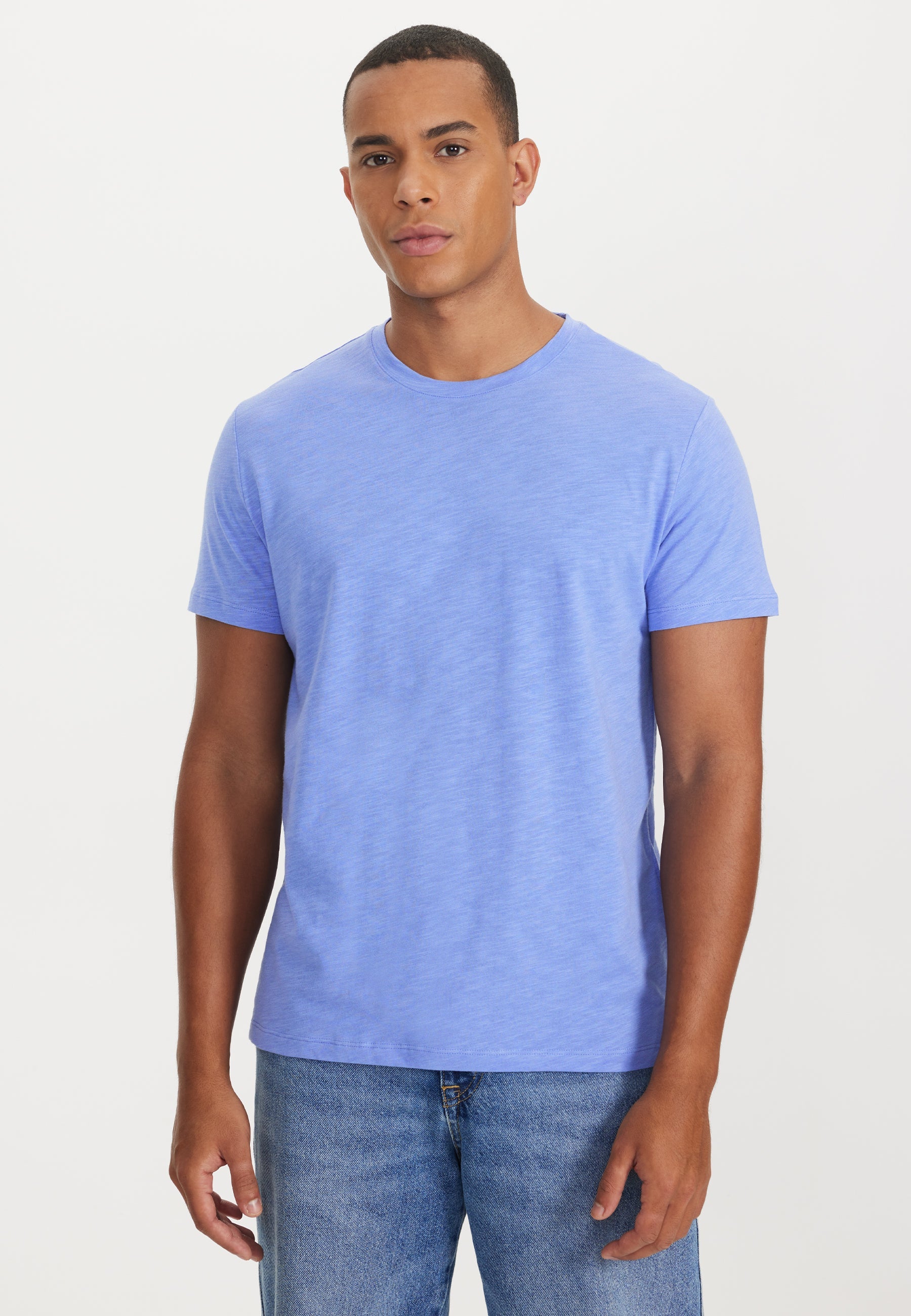Mavi Bisiklet Yaka Regular Fit Pamuk Flamlı Süprem Basic Erkek T-Shirt LEO - T-Shirt - Westmark London EU(TR) Store Organik Pamuklu Sürdürülebilir Moda