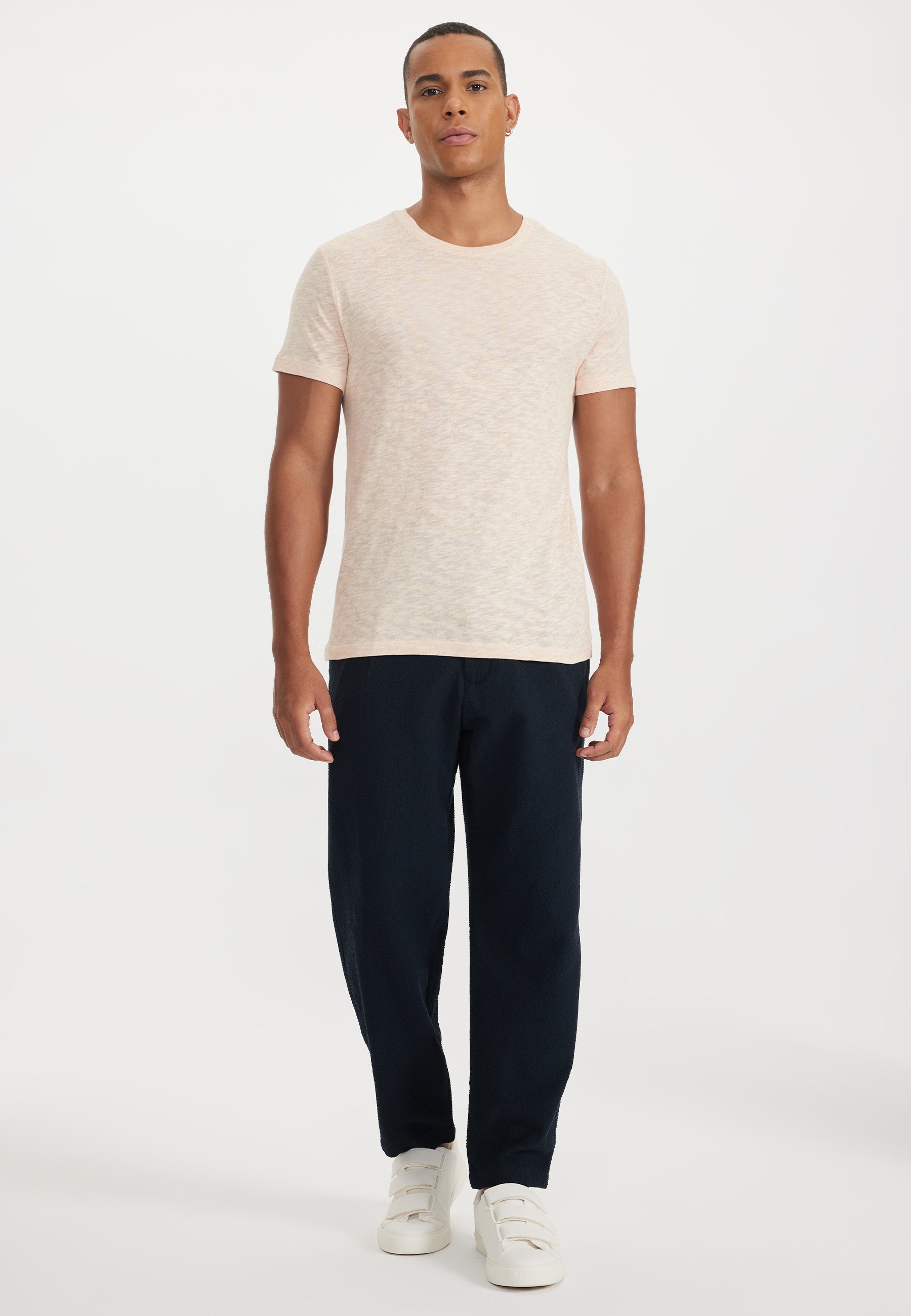 Somon Bisiklet Yaka Regular Fit Pamuk Flamlı Süprem Basic Erkek T-Shirt LEO - T-Shirt - Westmark London EU(TR) Store Organik Pamuklu Sürdürülebilir Moda