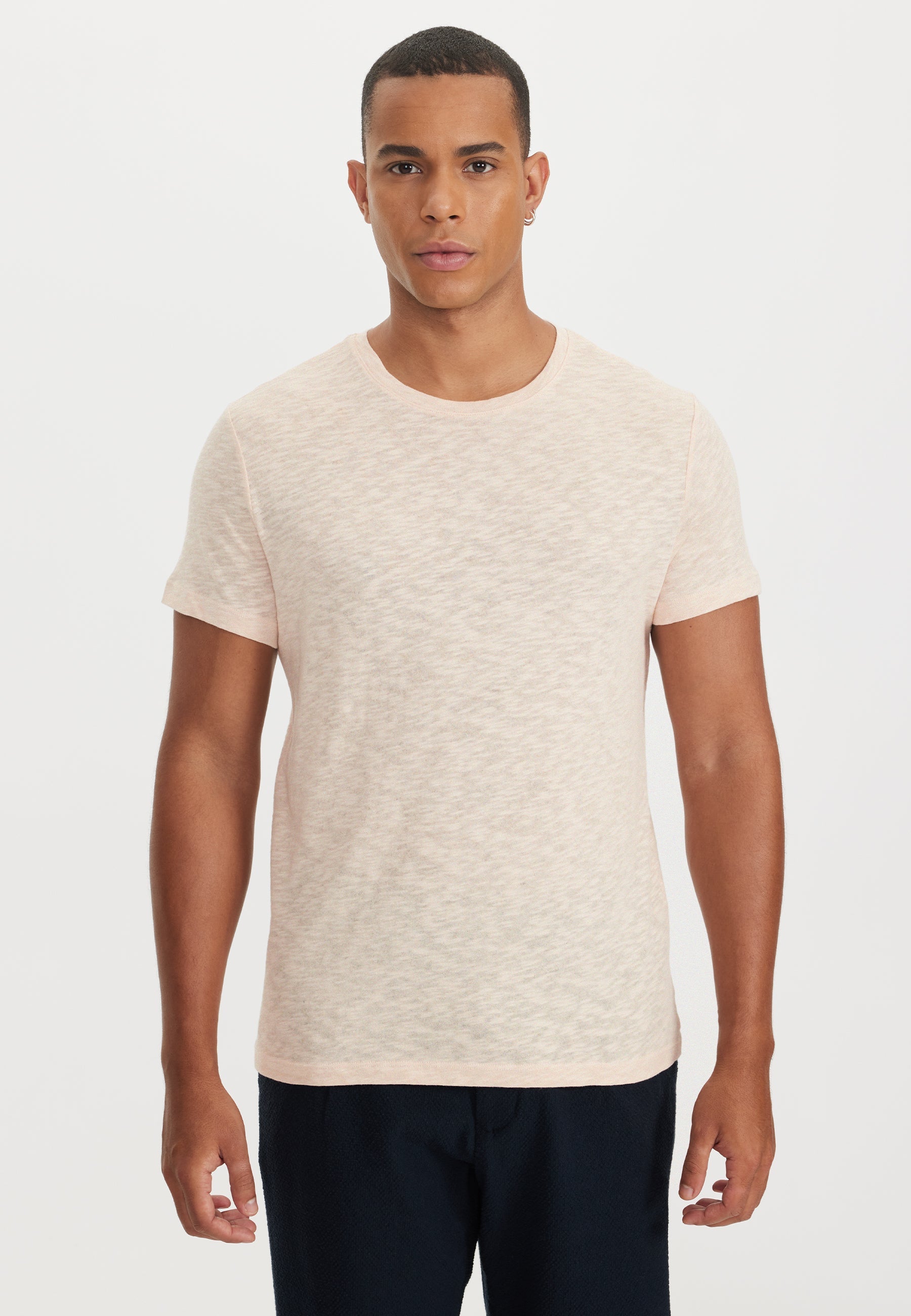 Somon Bisiklet Yaka Regular Fit Pamuk Flamlı Süprem Basic Erkek T-Shirt LEO - T-Shirt - Westmark London EU(TR) Store Organik Pamuklu Sürdürülebilir Moda