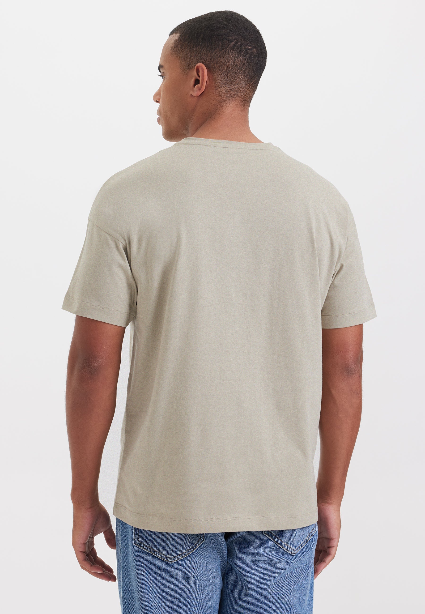 Açık Yeşil Bisiklet Yaka Oversize Fit Pamuklu Basic Erkek T-Shirt THOMAS - T-Shirt - Westmark London EU(TR) Store Organik Pamuklu Sürdürülebilir Moda