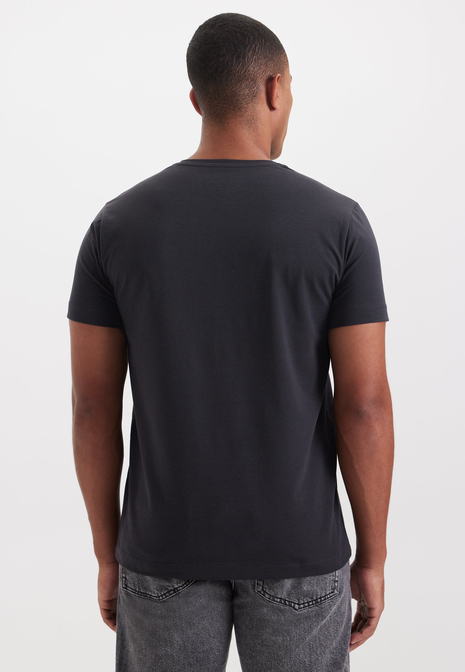 Antrasit ve Beyaz 2li Bisiklet Yaka Regular Fit Pamuklu Erkek T-Shirt DANIEL - T-Shirt - Westmark London EU(TR) Store Organik Pamuklu Sürdürülebilir Moda