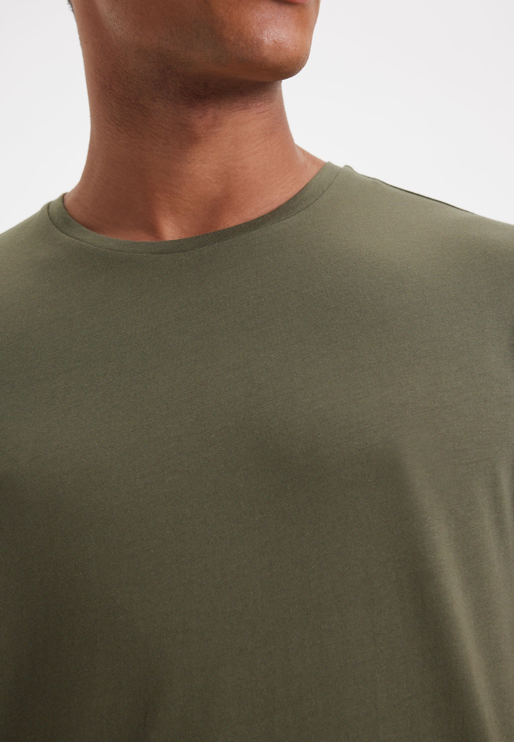 Haki ve Ekru 2li Bisiklet Yaka Regular Fit Pamuklu Erkek T-Shirt DANIEL - T-Shirt - Westmark London EU(TR) Store Organik Pamuklu Sürdürülebilir Moda