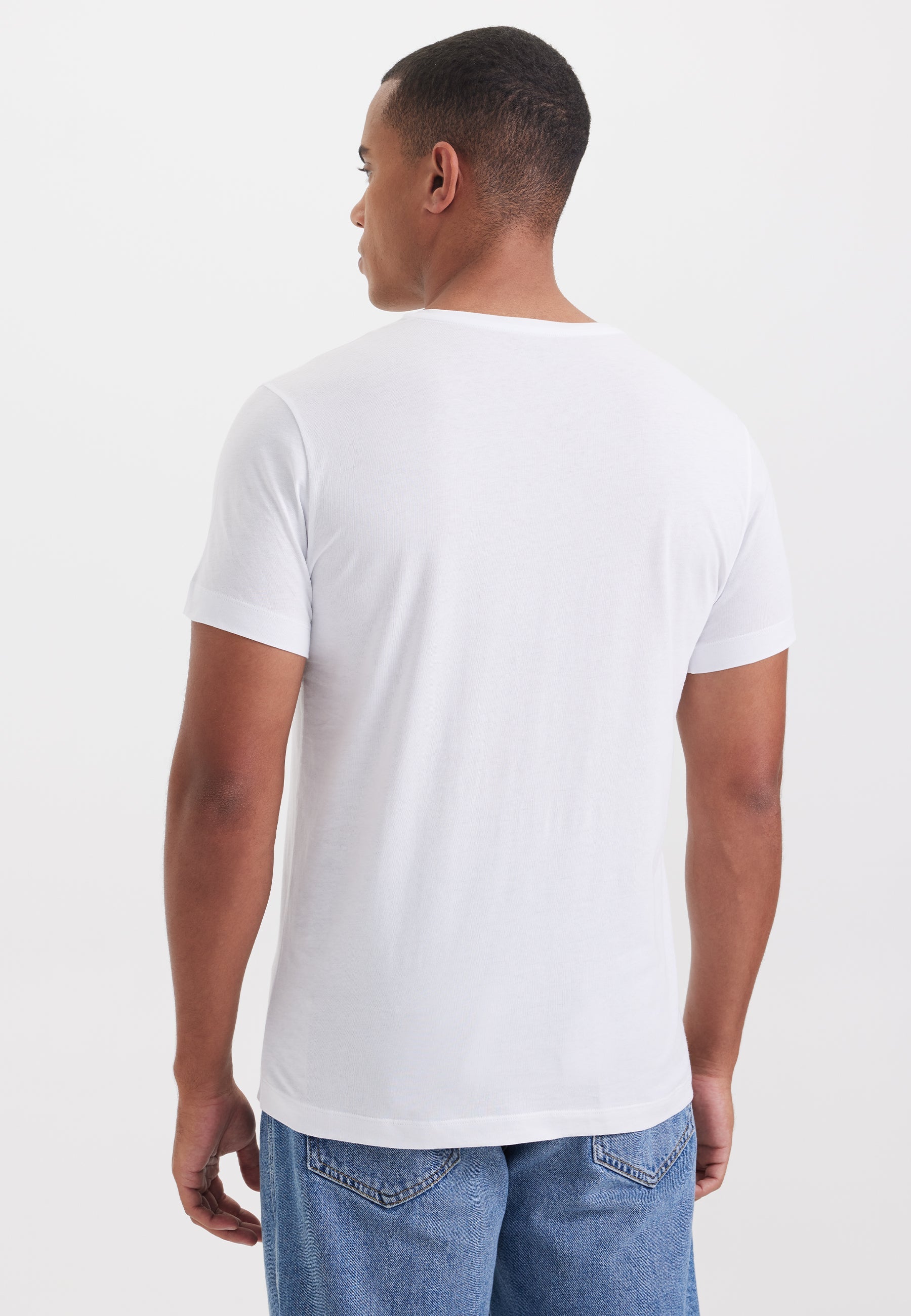 Beyaz 2li Bisiklet Yaka Regular Fit Pamuklu Erkek T-Shirt DANIEL - T-Shirt - Westmark London EU(TR) Store Organik Pamuklu Sürdürülebilir Moda
