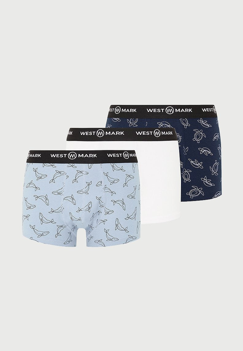 LINEART ANIMAL TRUNK 3-PACK - Underwear - Westmark London EU(TR) Store Organik Pamuklu Sürdürülebilir Moda