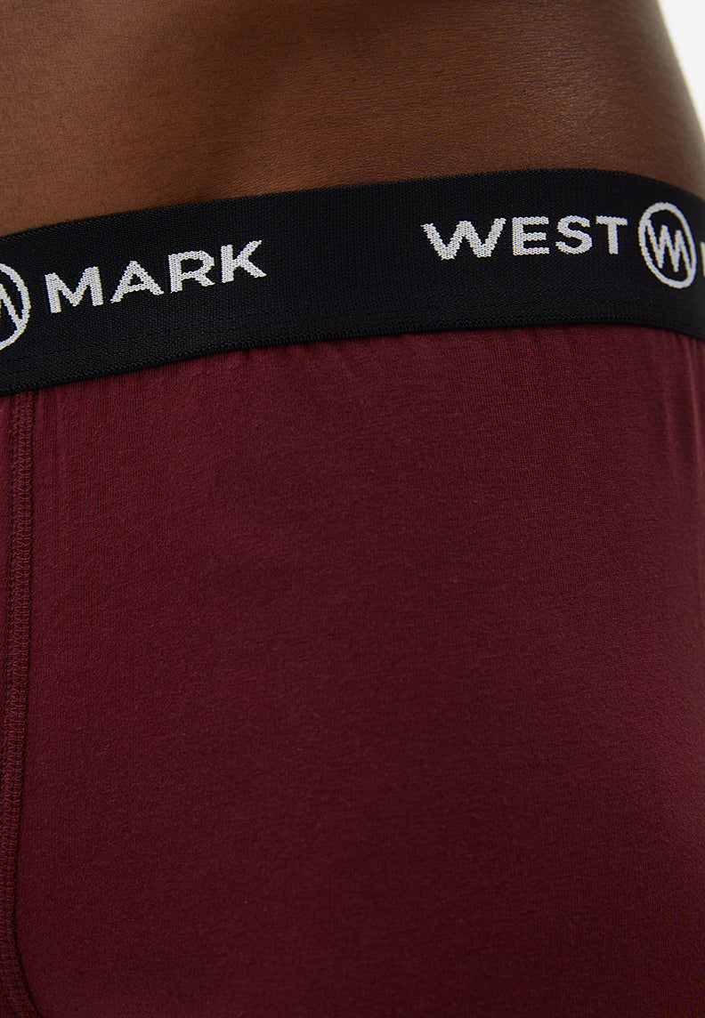 OSCAR TRUNK 3-PACK in Orange, Khaki, Bordeaux - Underwear - Westmark London EU(TR) Store Organik Pamuklu Sürdürülebilir Moda