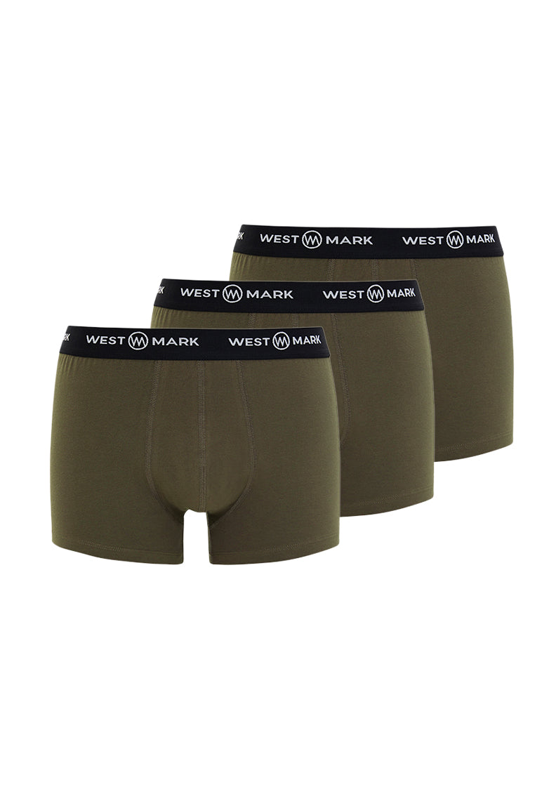 OSCAR TRUNK 3-PACK in Khaki - Underwear - Westmark London EU(TR) Store Organik Pamuklu Sürdürülebilir Moda